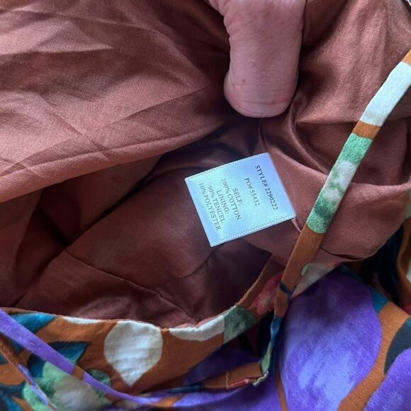 Current Air Pleated Floral Maxi NWT The Camille Size Large - Picture 4 of 11